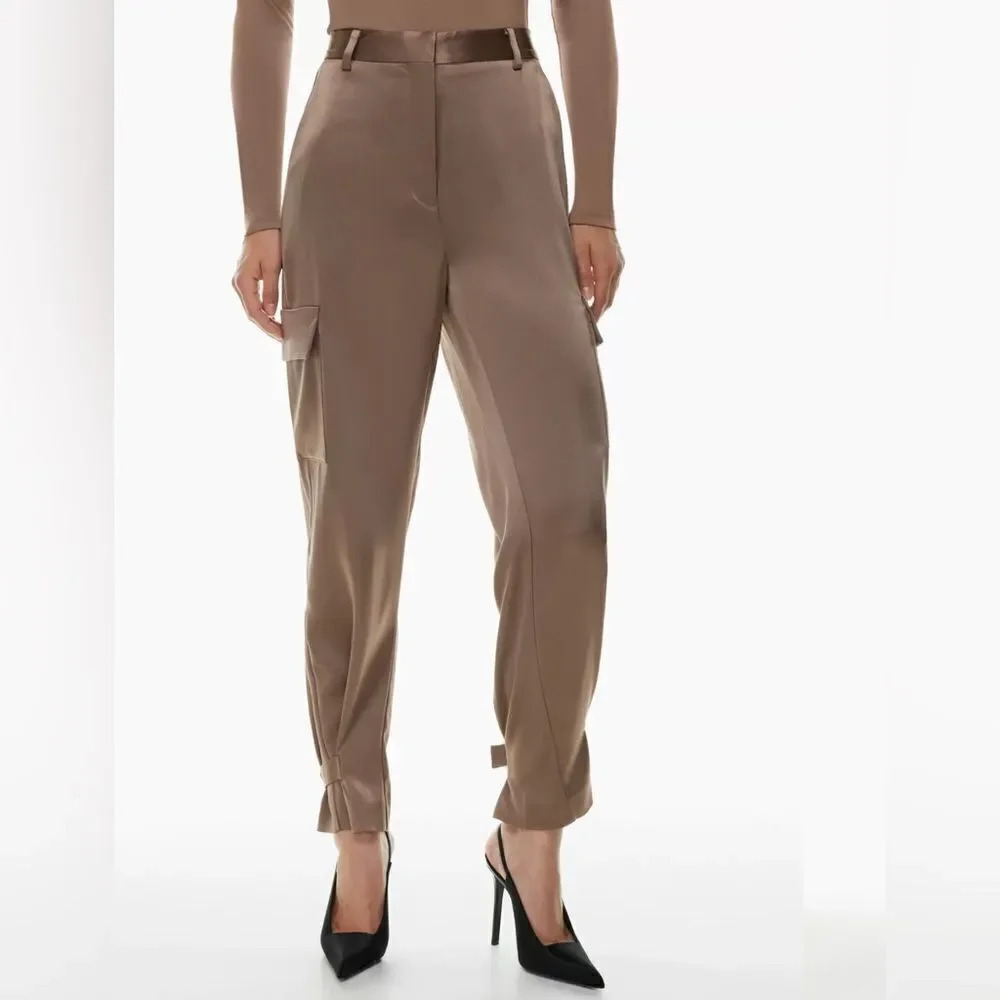 Aritzia Babaton Refined Satin Cargo Pant